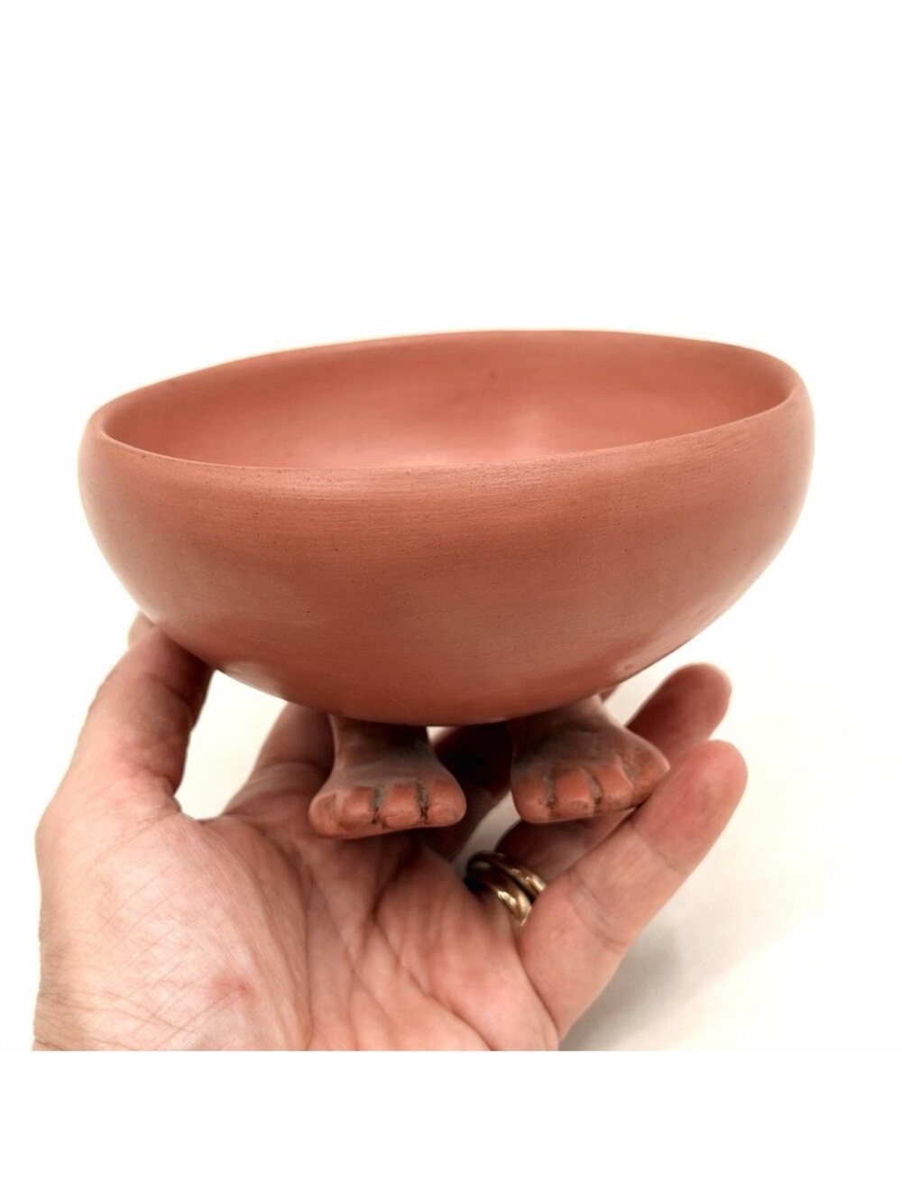 Vintage MMA New York Egyptian Footed Bowl Pop Art Ceramic 1980s Replica
